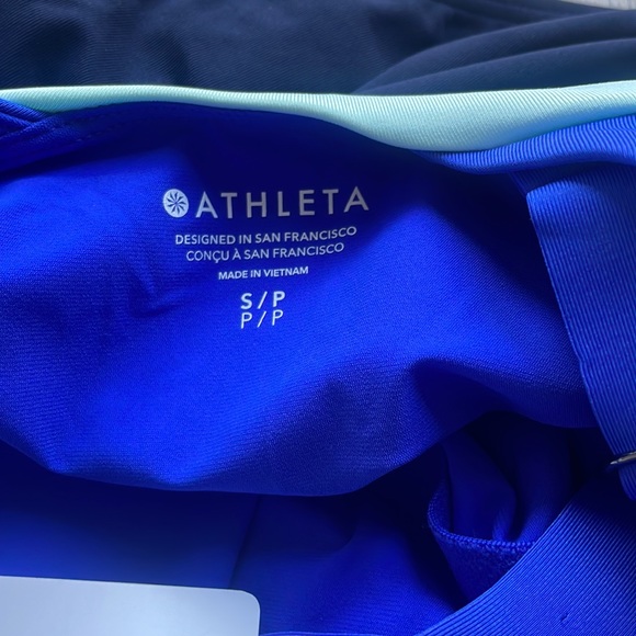 BNWT Athleta Coastline one piece swimsuit bathing suit Size Small Blue Summer - Picture 5 of 8